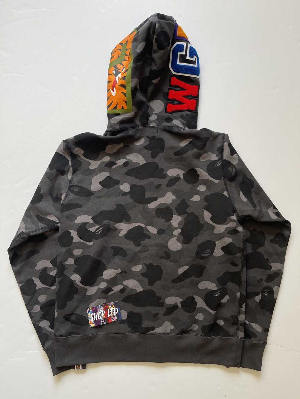 Bape Color Camo Shark Full Zip Hoodie - image 3