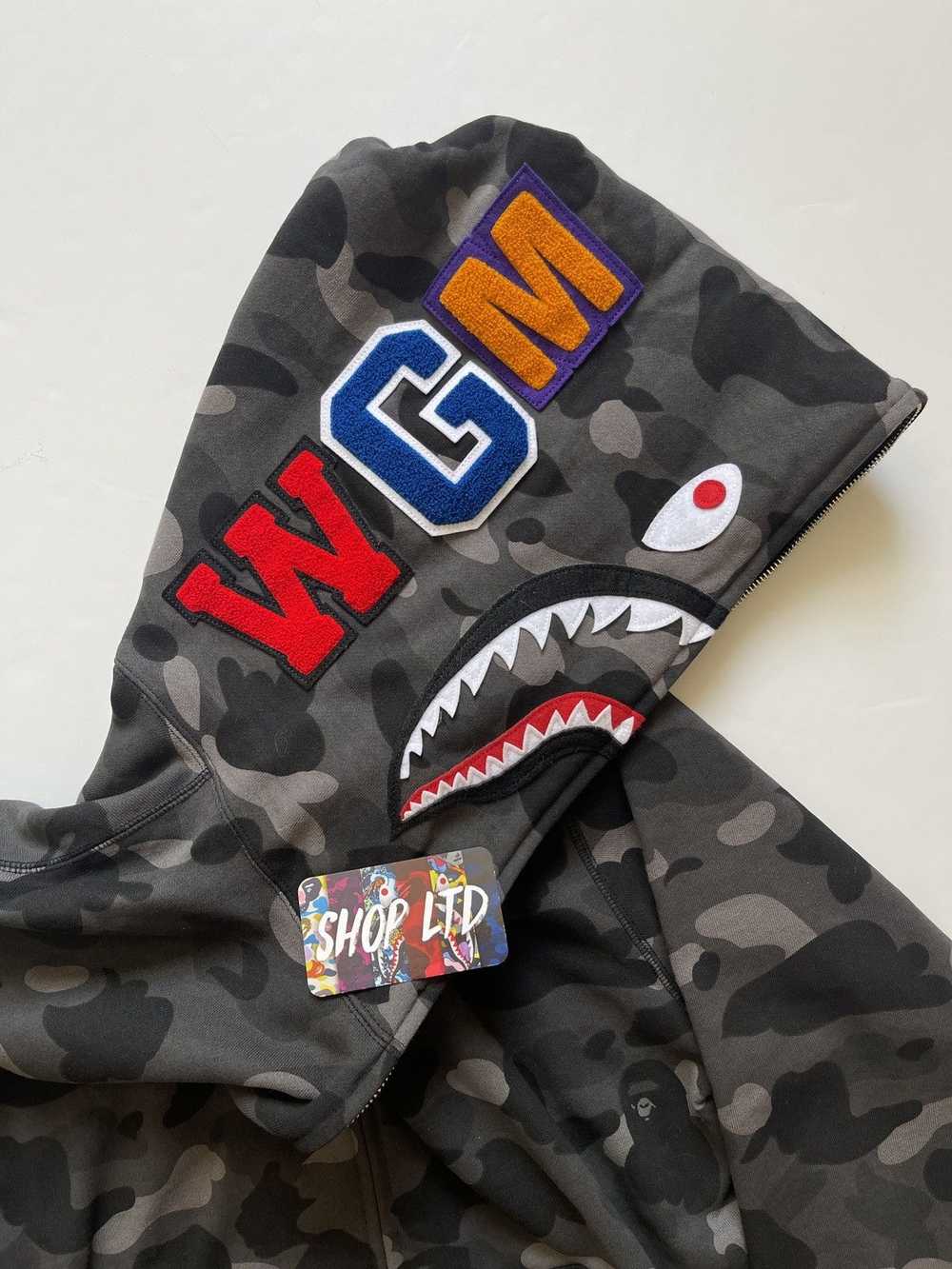 Bape Color Camo Shark Full Zip Hoodie - image 5