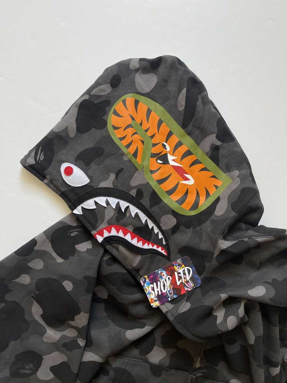 Bape Color Camo Shark Full Zip Hoodie - image 6