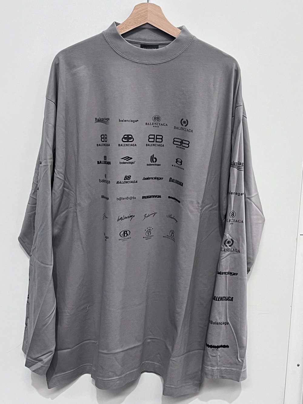 Balenciaga BALENCIAGA Archives Logos Long Sleeve … - image 1