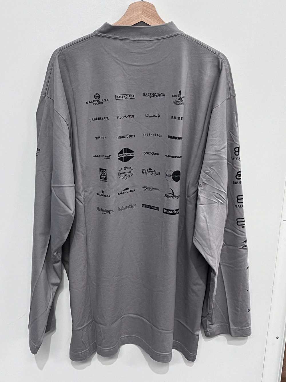 Balenciaga BALENCIAGA Archives Logos Long Sleeve … - image 3