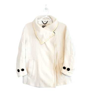 Burberry Burberry wool pea coat off white cream s… - image 1