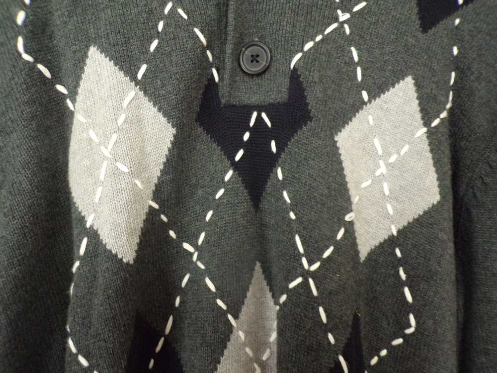 Tommy Hilfiger Tommy Hilfiger Gray & White Argyle… - image 5