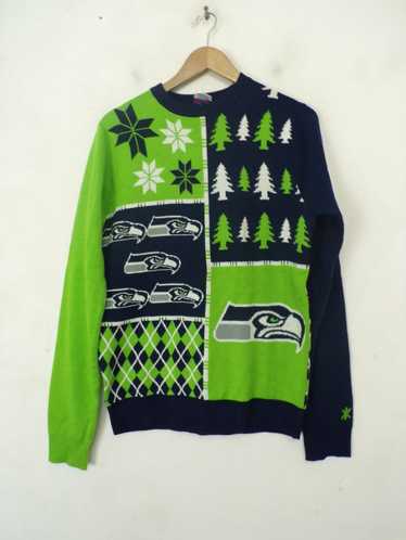 NFL NFL Seattle Seahawks Lime Green Blue Christmas