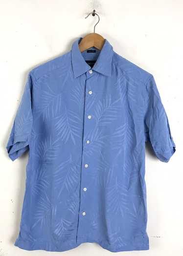 Claiborne × Hawaiian Shirt Claiborne Light Blue Le