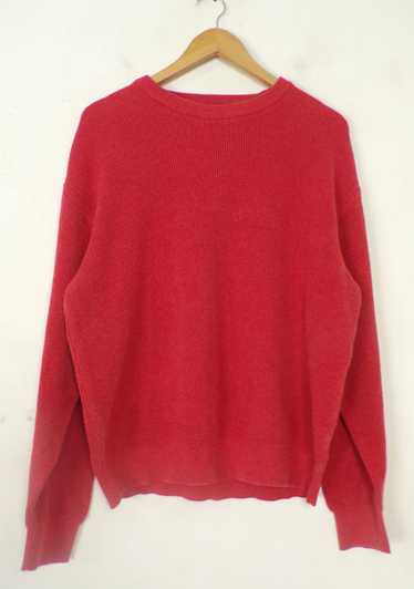 Greg Norman Greg Norman Red Waffle Crew Neck Sweat