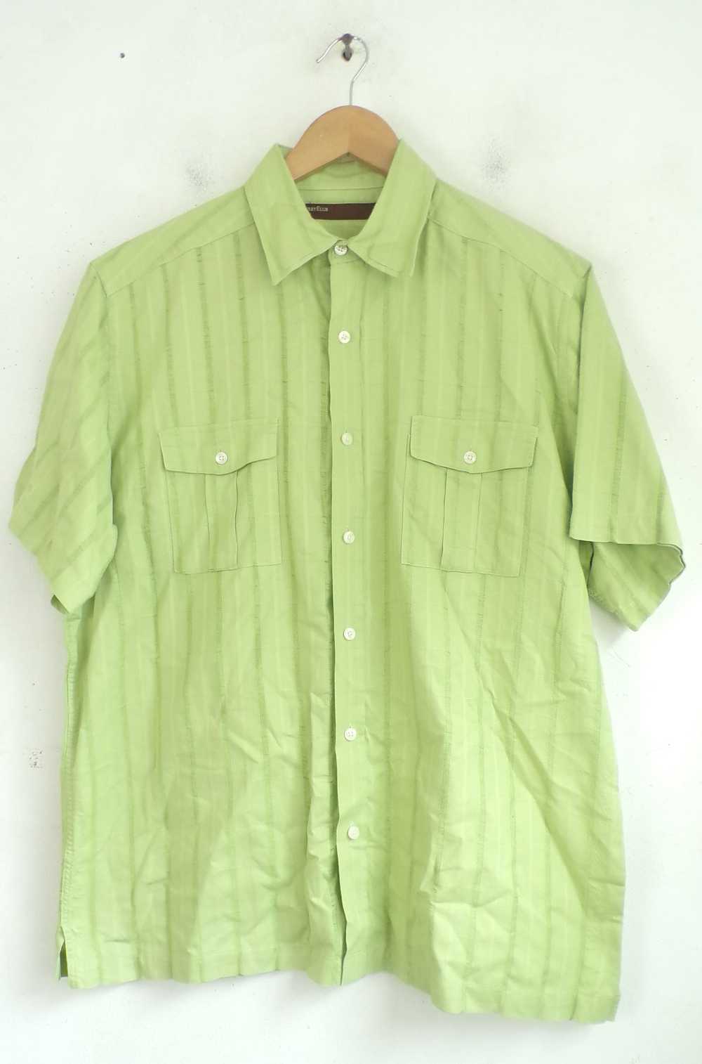 Perry Ellis Perry Ellis Lime Green Button Down Sh… - image 1