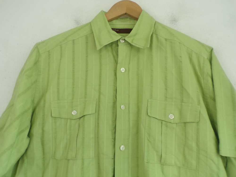 Perry Ellis Perry Ellis Lime Green Button Down Sh… - image 2