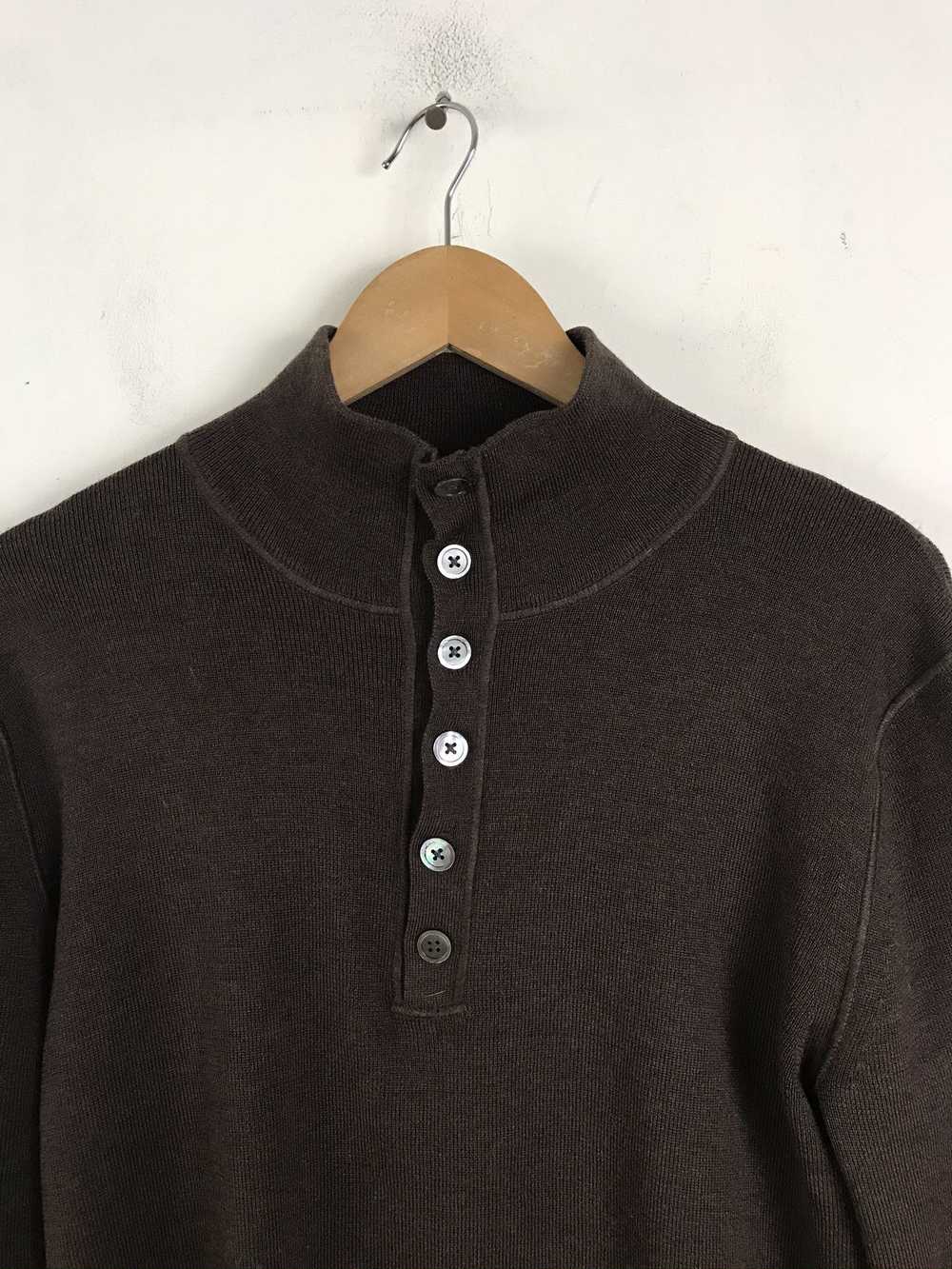 Banana Republic Banana Republic Brown Wool Henley… - image 2