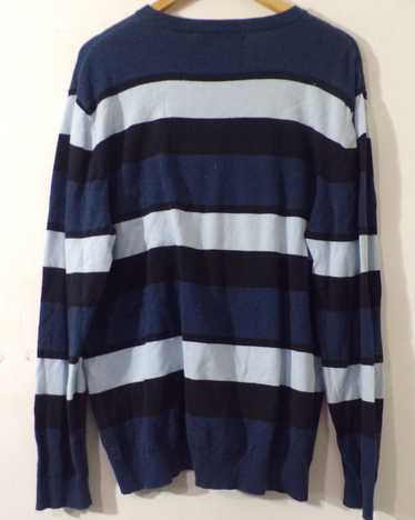 Express Express Blue & Black Thick Striped Cotton 