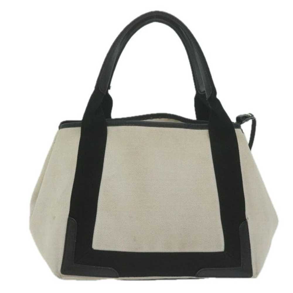 Balenciaga BALENCIAGA Tote Bag Canvas White Black… - image 2