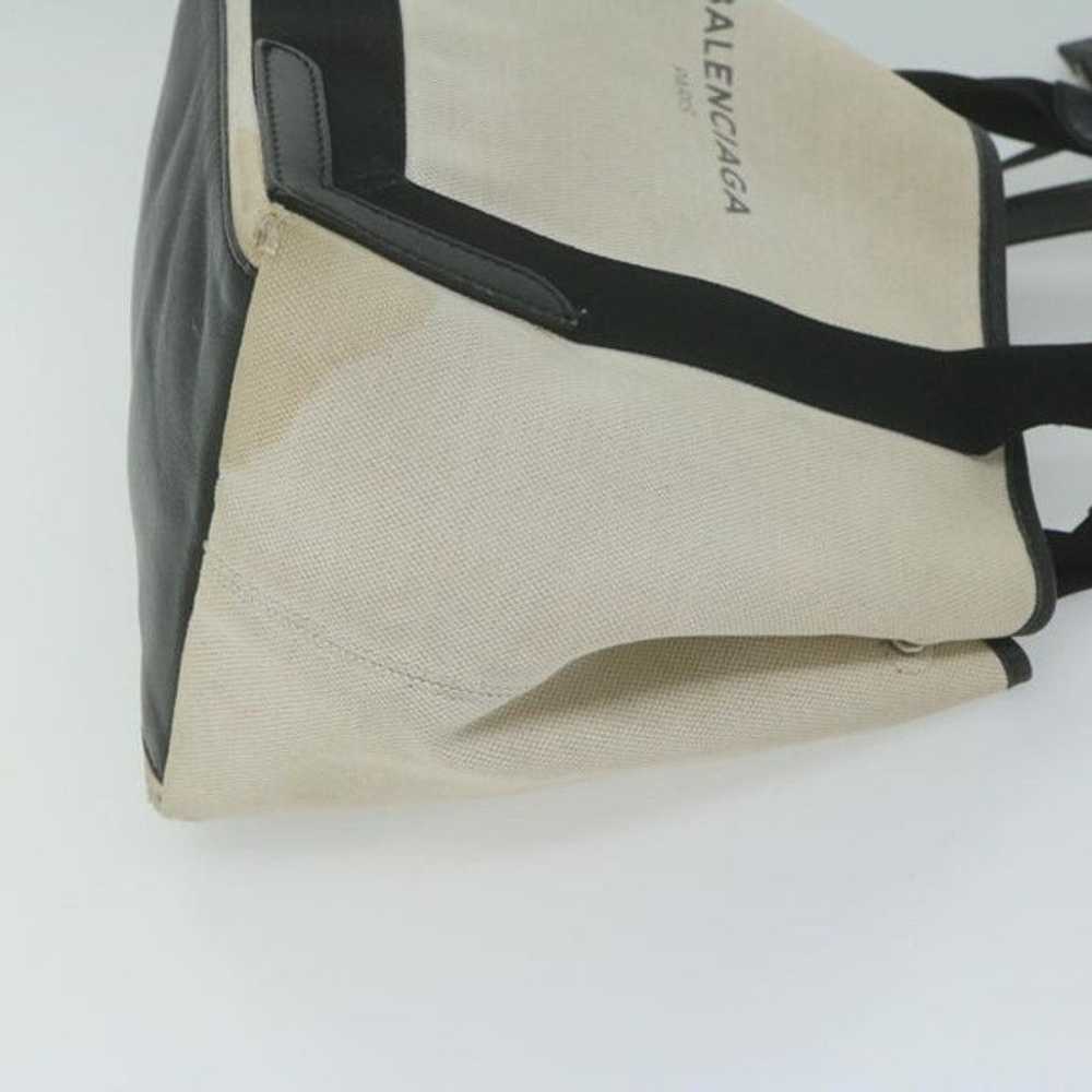 Balenciaga BALENCIAGA Tote Bag Canvas White Black… - image 3