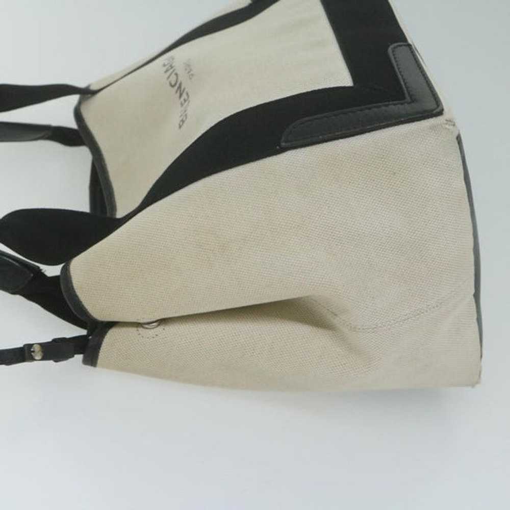 Balenciaga BALENCIAGA Tote Bag Canvas White Black… - image 4