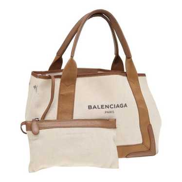 Balenciaga BALENCIAGA Navy kabas S Hand Bag Canvas