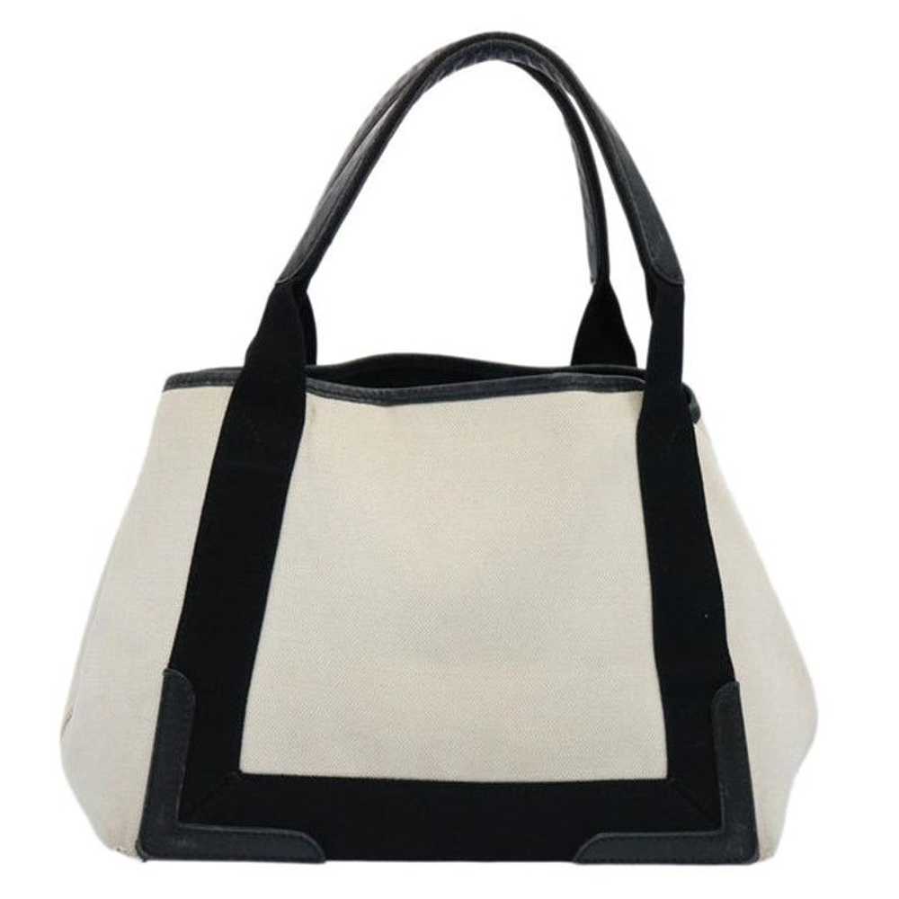 Balenciaga BALENCIAGA Tote Bag Canvas White Black… - image 2