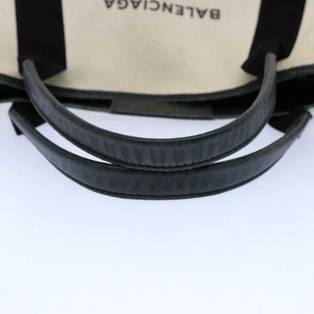 Balenciaga BALENCIAGA Tote Bag Canvas White Black… - image 7