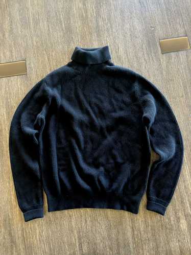 Buck Mason Thick Black Wool Turtleneck