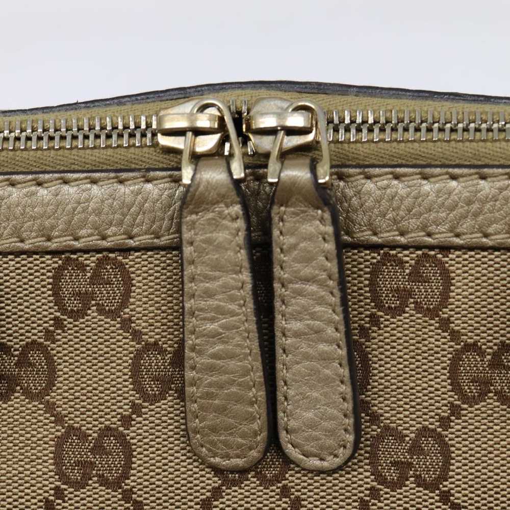 Gucci Bamboo Beige Canvas Handbag (Pre-Owned) - image 6