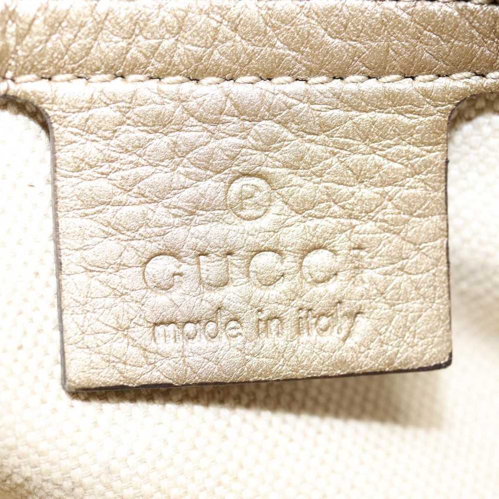 Gucci Bamboo Beige Canvas Handbag (Pre-Owned) - image 9