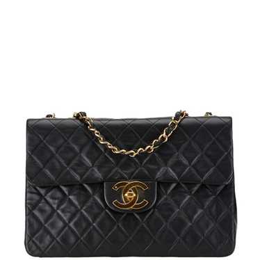 Chanel Jumbo Black Leather Shoulder Bag (Pre-Owne… - image 1