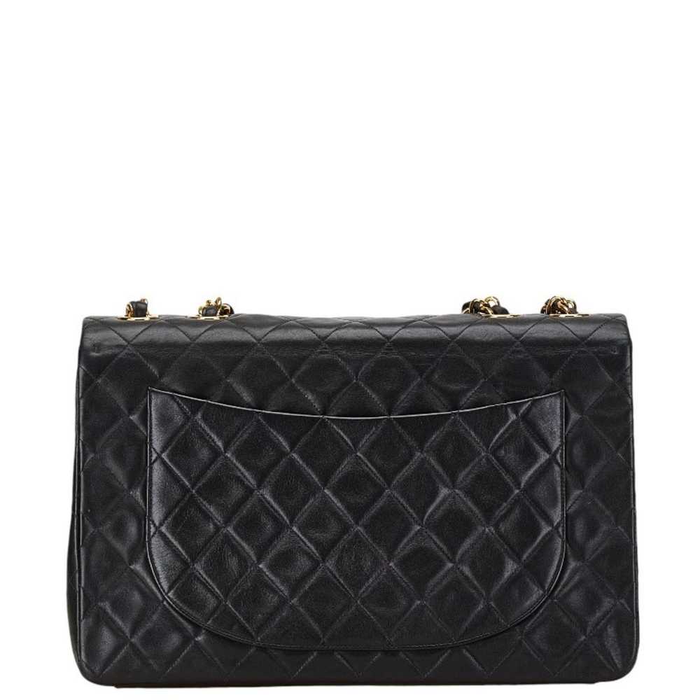 Chanel Jumbo Black Leather Shoulder Bag (Pre-Owne… - image 2