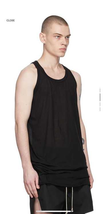 Rick Owens Rick Owens Black Organic Cotton Tank To