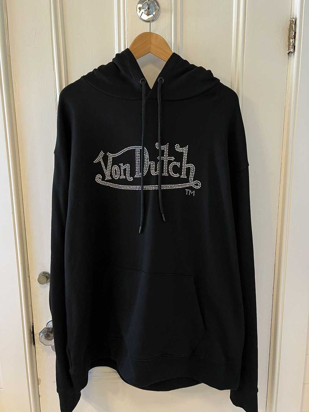 Von Dutch Von Dutch Rhinestone Hoodie Black - image 1