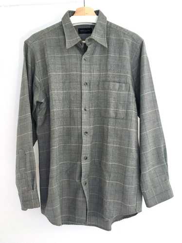 Kansai Yamamoto 1990s Wool Grid Check Shirt