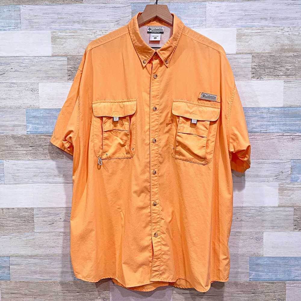 Columbia Columbia PFG Bahama II Fishing Shirt Ora… - image 1