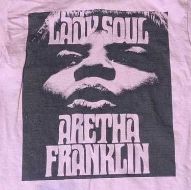 Designer Aretha Franklin PreOwned Small Pink Shirt - image 1