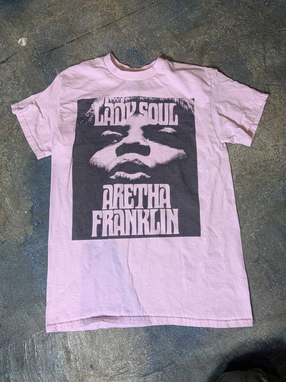 Designer Aretha Franklin PreOwned Small Pink Shirt - image 2