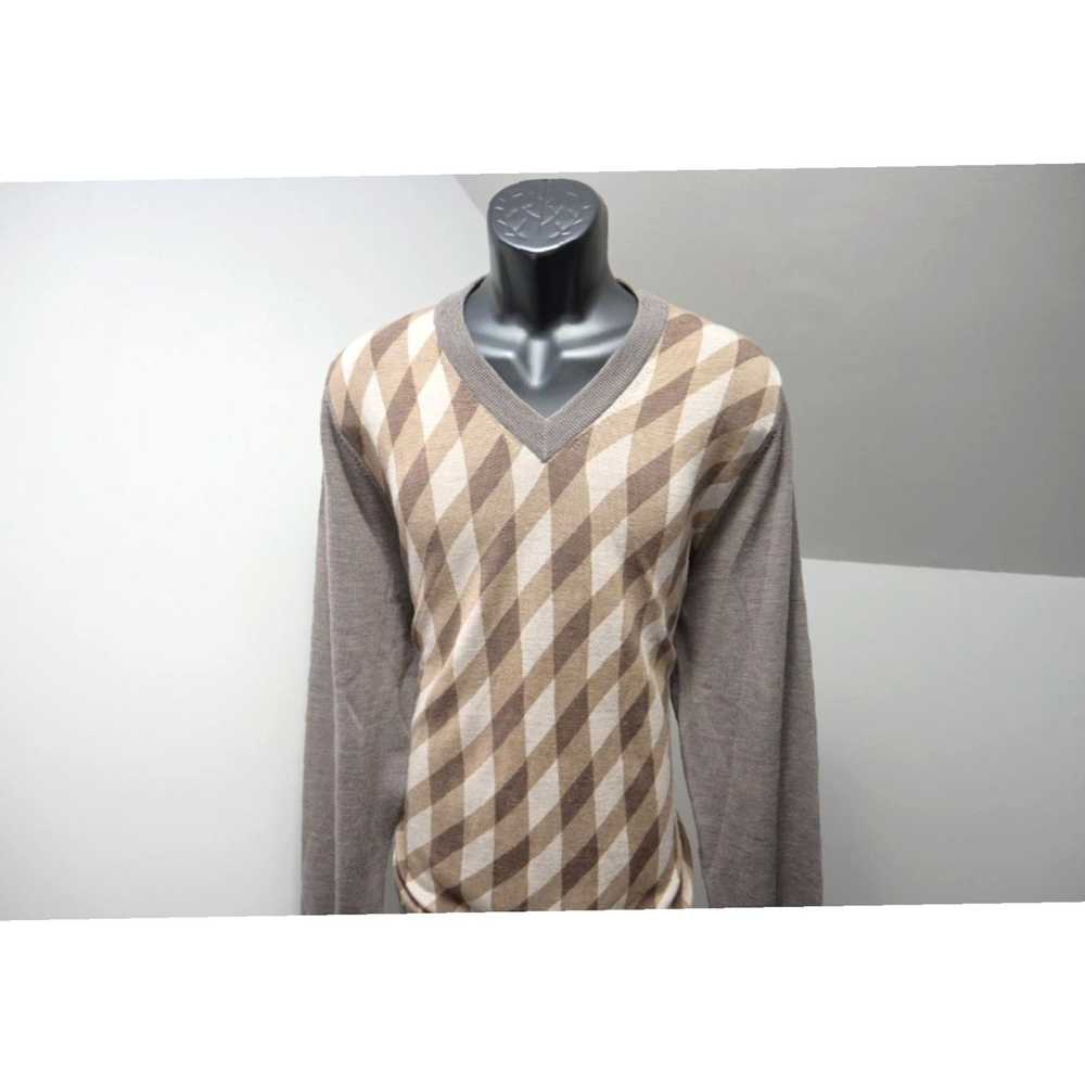 Nike Authentic Luxury Argyle Checks V Neck Sweate… - image 2