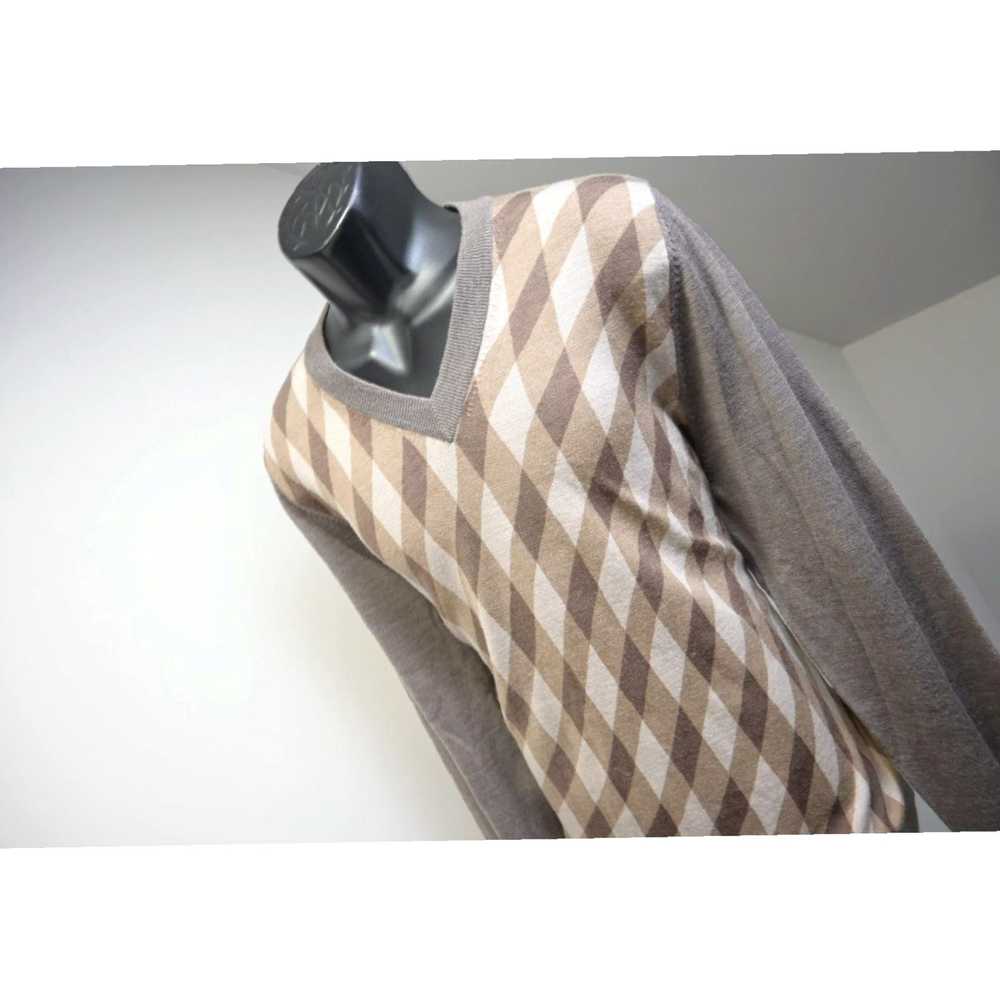 Nike Authentic Luxury Argyle Checks V Neck Sweate… - image 3