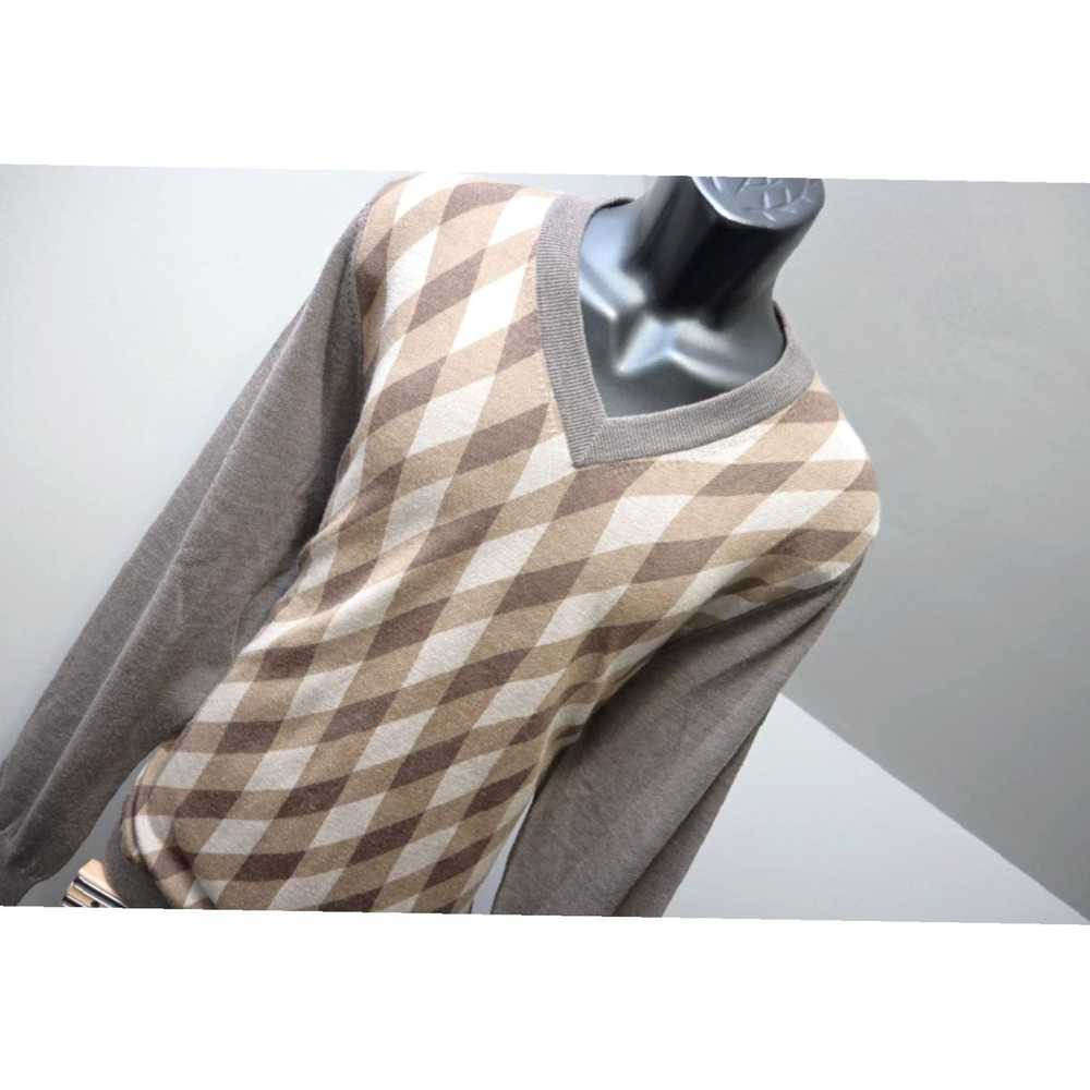 Nike Authentic Luxury Argyle Checks V Neck Sweate… - image 5