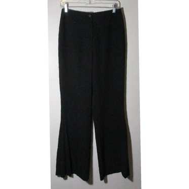 Vintage Black Pleated Hem Elegant Dress Pants for… - image 1