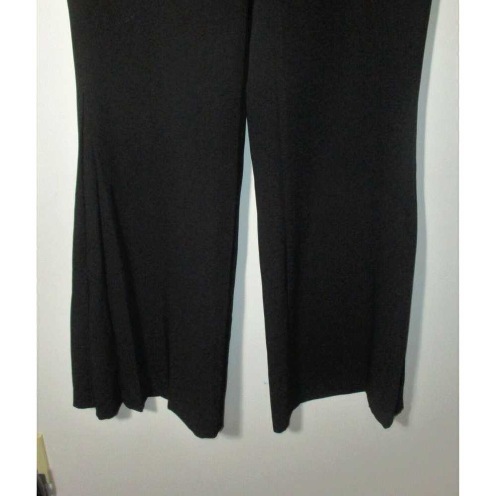 Vintage Black Pleated Hem Elegant Dress Pants for… - image 2