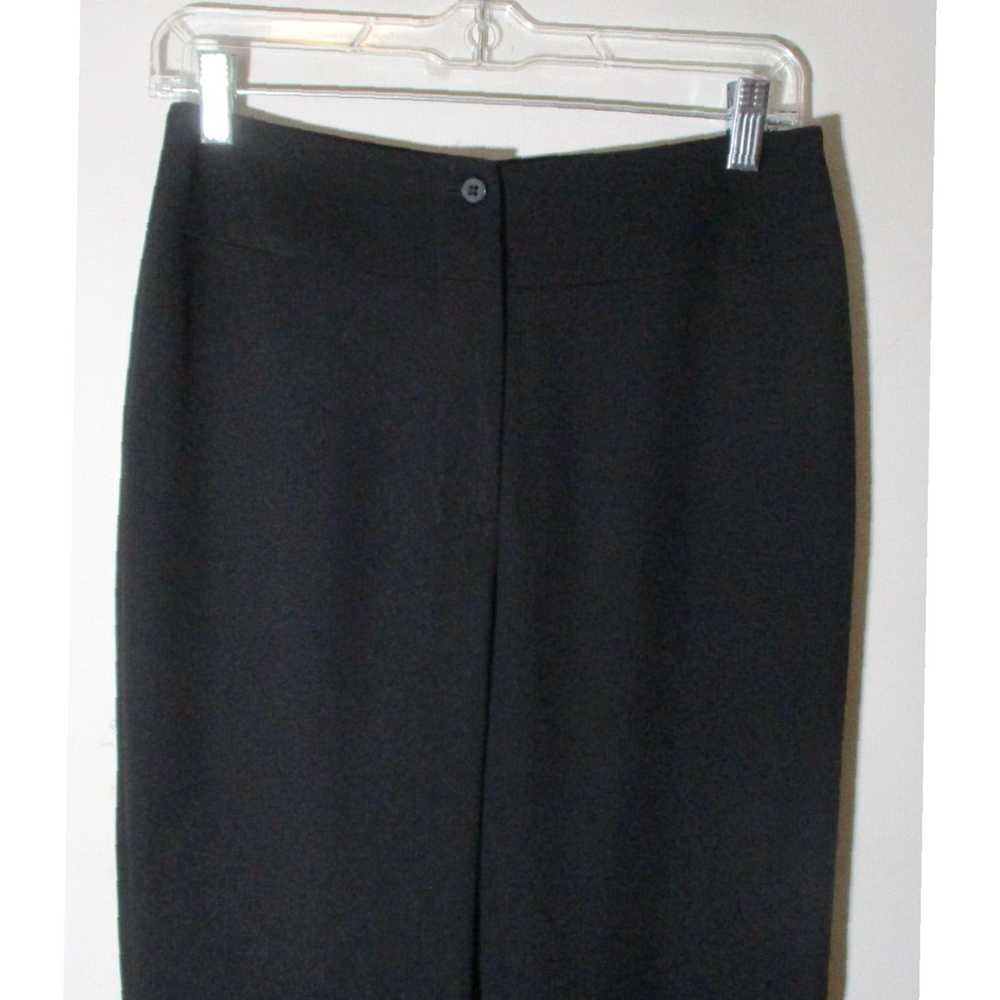 Vintage Black Pleated Hem Elegant Dress Pants for… - image 3