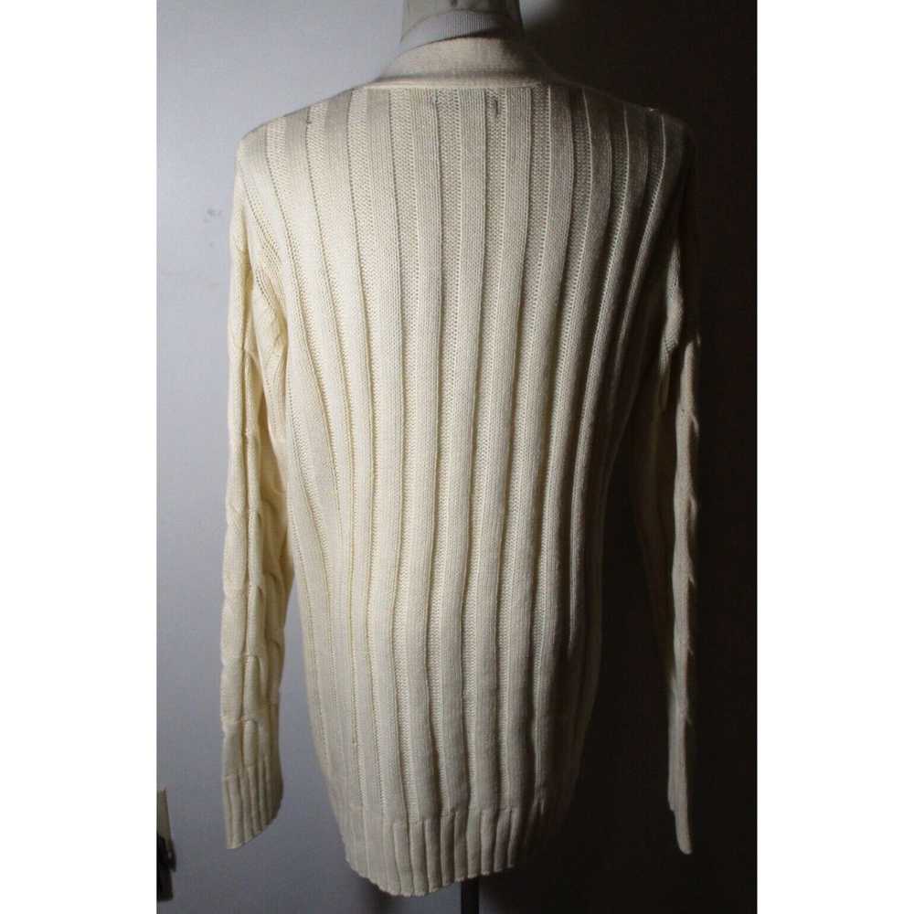 Vintage Gorgeous Cable Knit Tunic Cardigan Sweate… - image 5