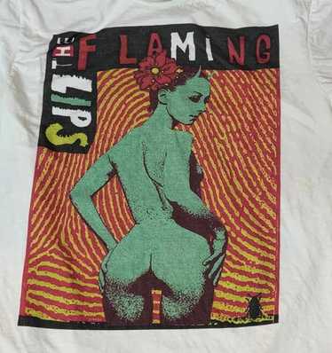 Designer The Flaming Lips Med graphic preowned T-… - image 1