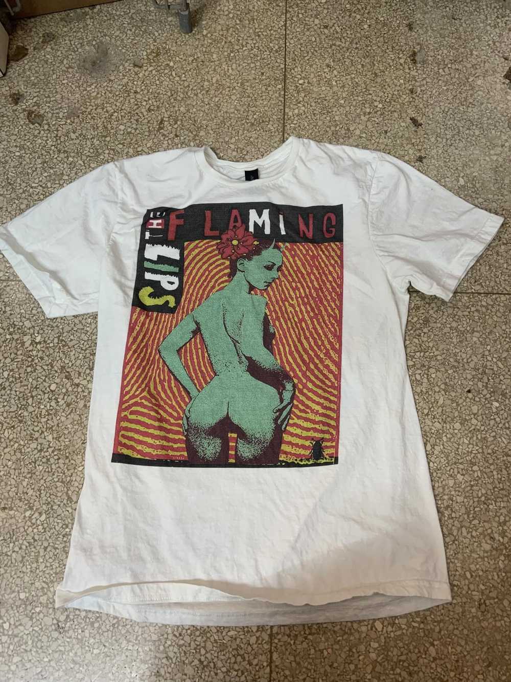 Designer The Flaming Lips Med graphic preowned T-… - image 2