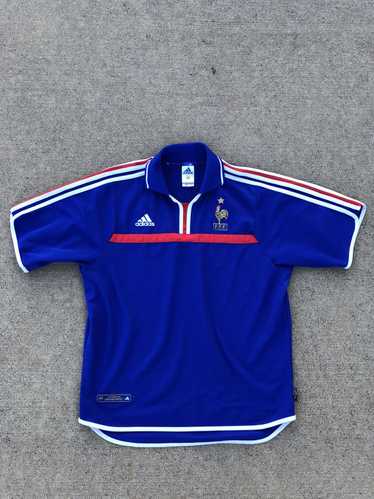 Adidas × Soccer Jersey × Vintage Y2K 2000s France 