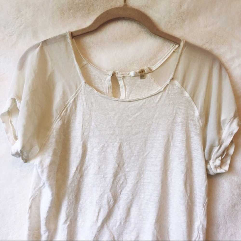 Other Matty M White Short Sleeve Top - image 2