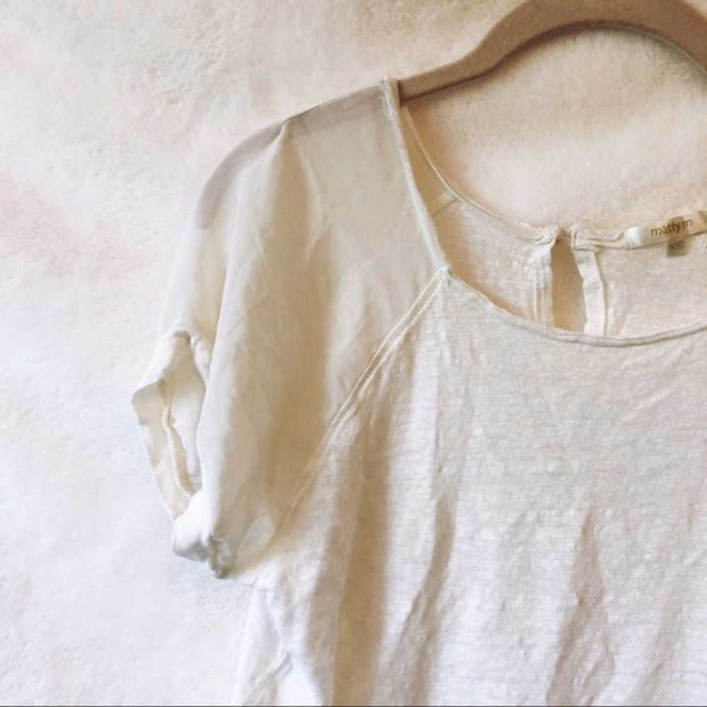 Other Matty M White Short Sleeve Top - image 4