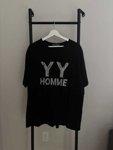 Yohji Yamamoto Yohji Yamamoto Black Printed T-Shir