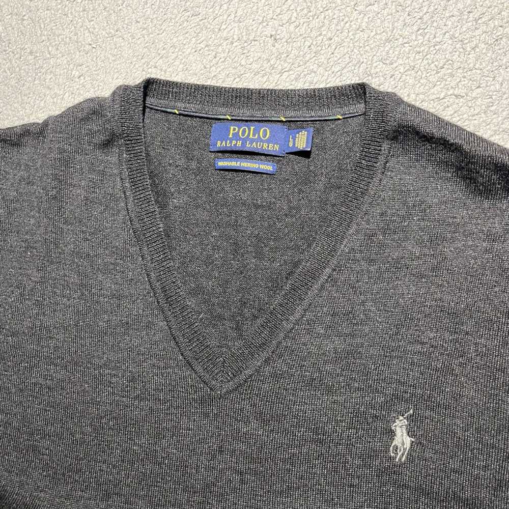 Polo Ralph Lauren Luxurious Gray Merino Wool Prep… - image 6