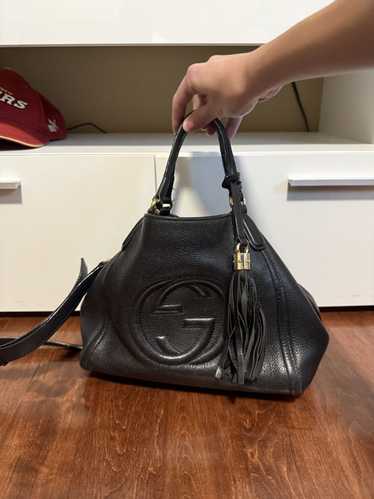 Gucci Gucci Black Leather Soho Hobo Bag