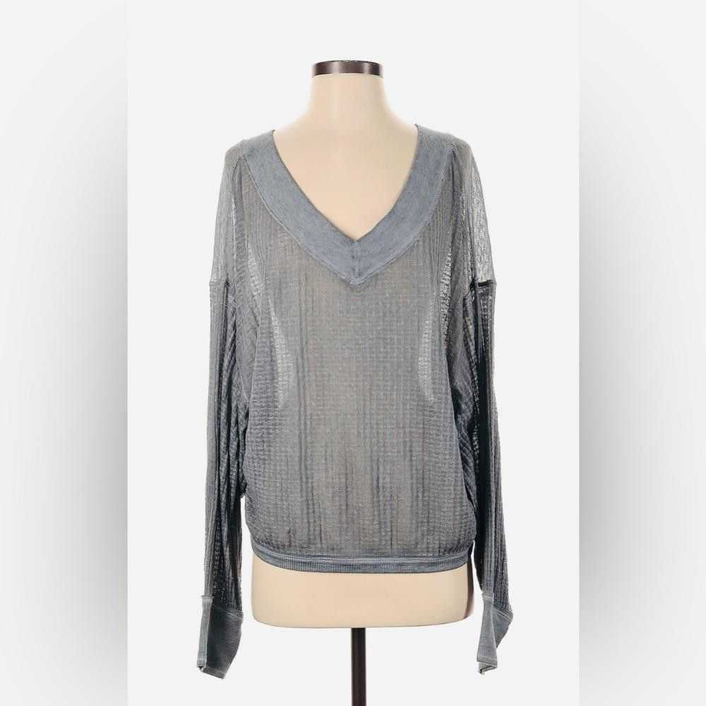 Designer We The Free Stylish V-Neck Oversized Swe… - image 1