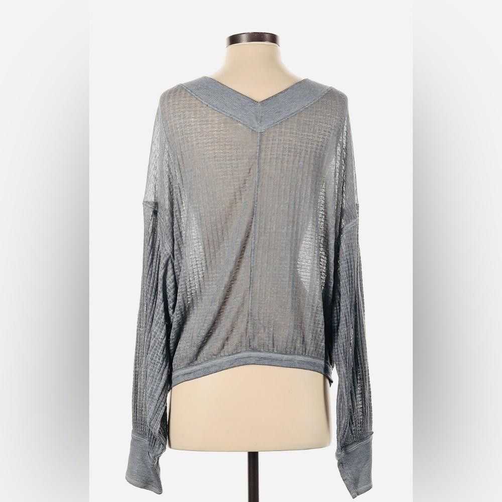 Designer We The Free Stylish V-Neck Oversized Swe… - image 2