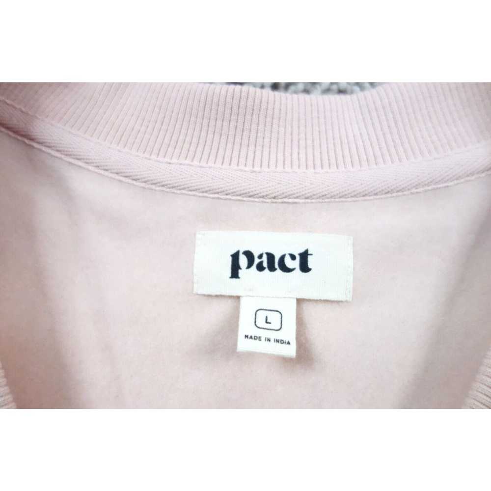 Vintage Pact Sweater Womens Large Pink Pullover C… - image 2