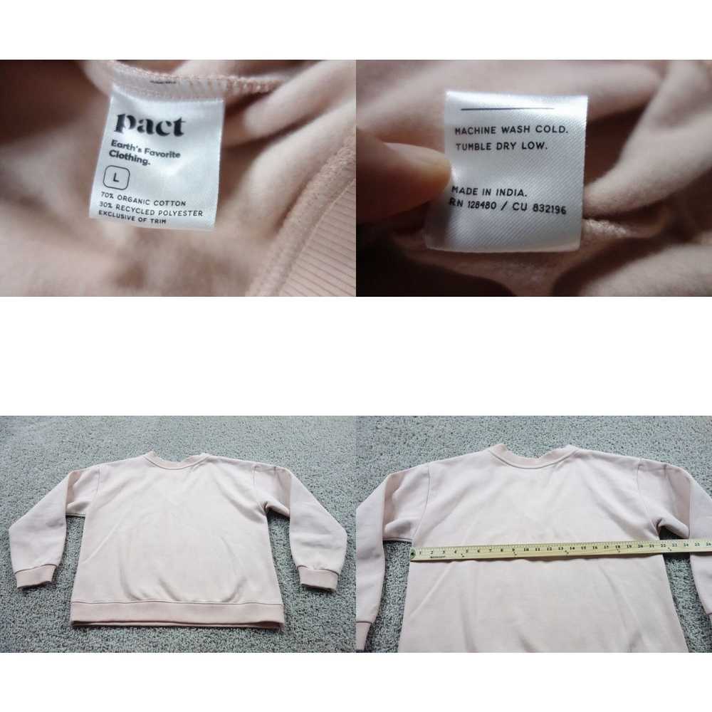 Vintage Pact Sweater Womens Large Pink Pullover C… - image 4